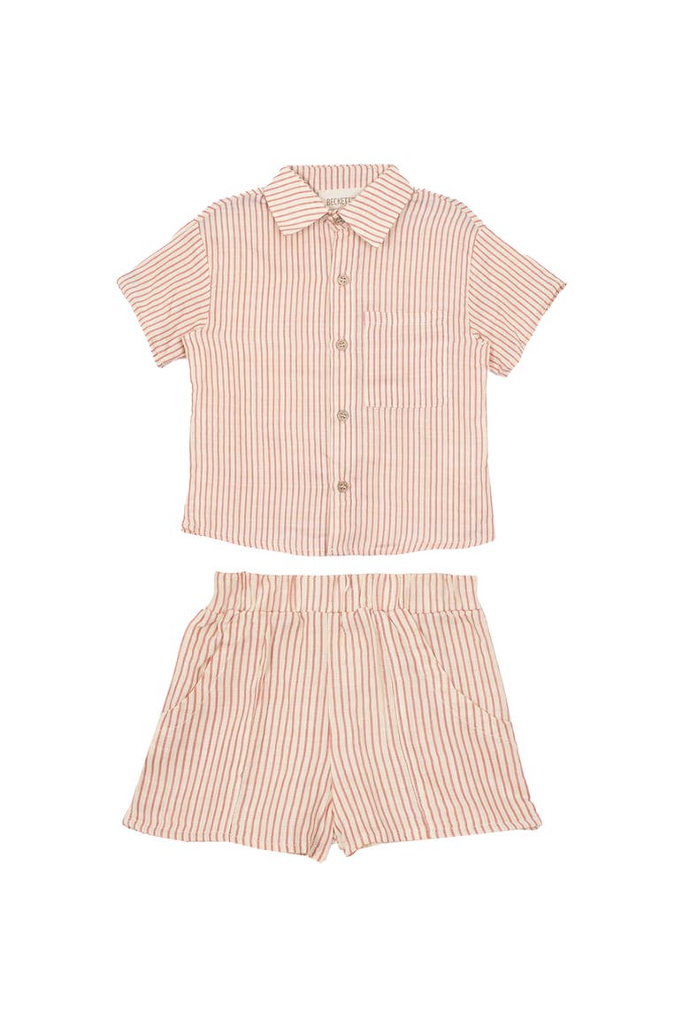 Cranberry Crush Two Piece Shorts Set, Main, color, Red