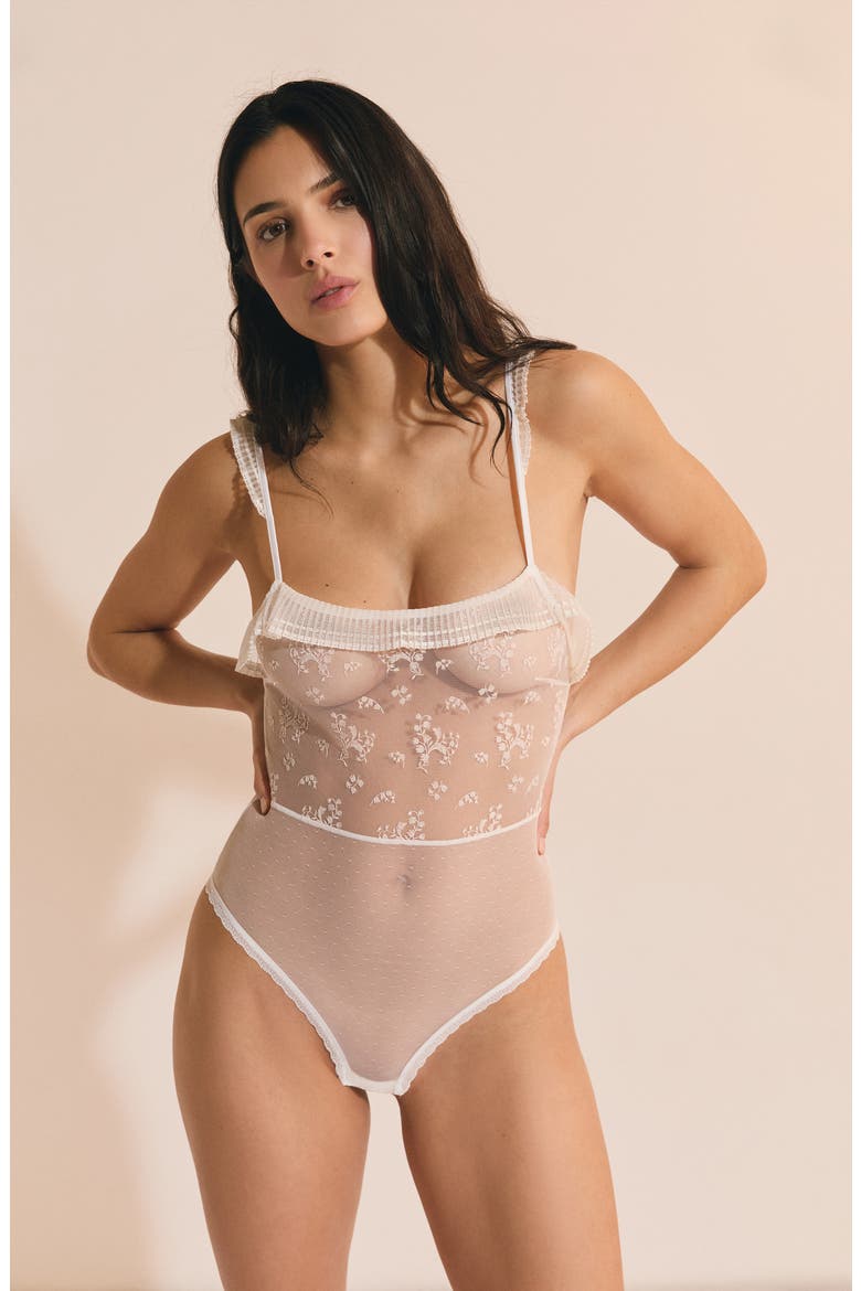 Harmonie Bodysuit, Alternate, color, ECRU