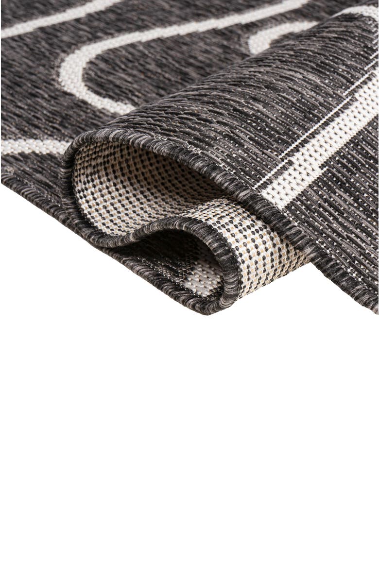 JONATHAN Y Nolan Modern Coastal Organic Shapes Indoor/Outdoor Area Rug, Alternate, color, Black/Cream