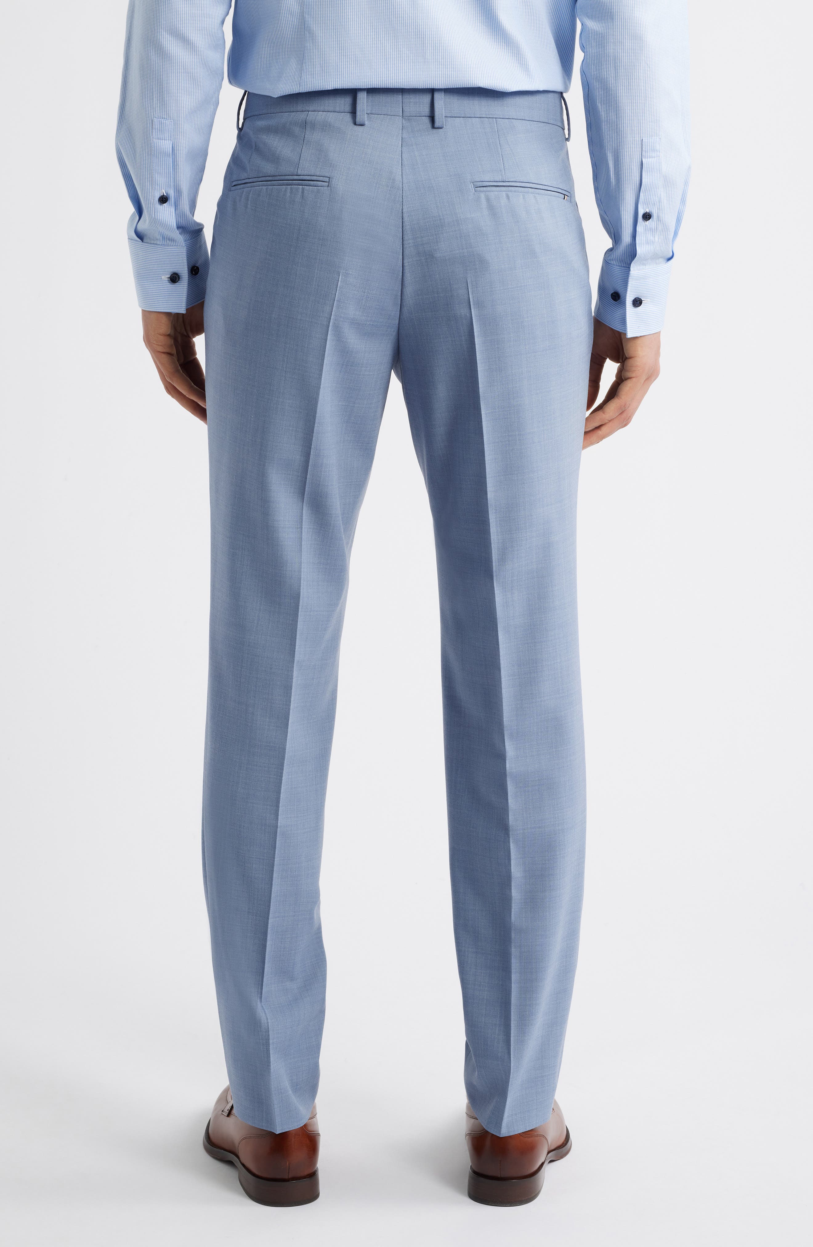 Genius Slim Fit Flat Front Stretch Dress Pants - image 2