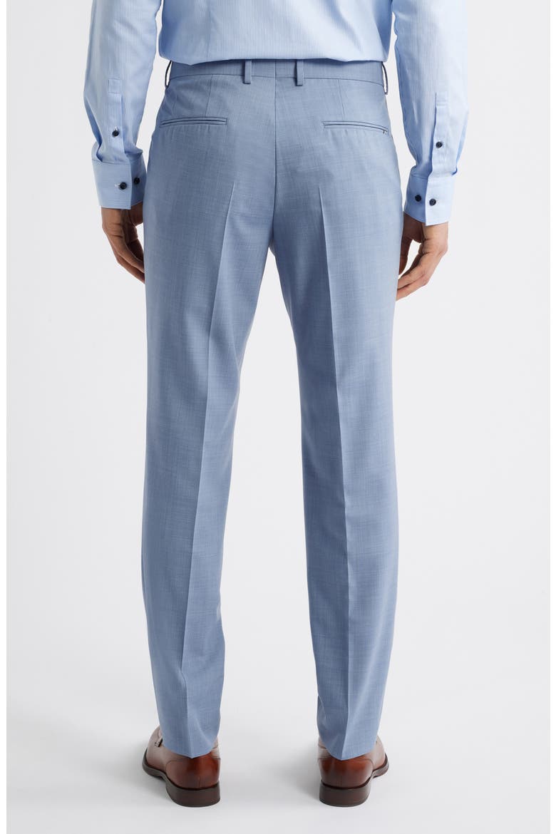 Genius Slim Fit Flat Front Stretch Dress Pants, Alternate, color, OPEN BLUE
