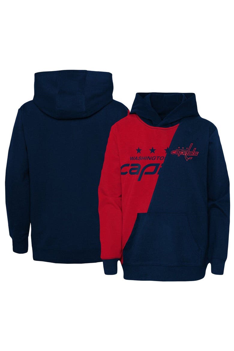 Preschool Red/Navy Washington Capitals Unrivaled Pullover Hoodie, Main, color, Red