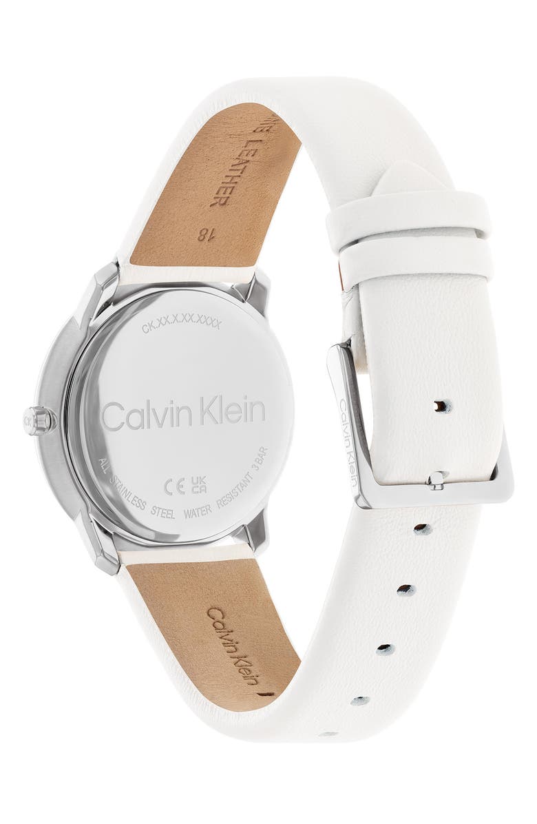 Calvin Klein CK Expressive Leather Strap Watch, 35mm, Alternate, color, 