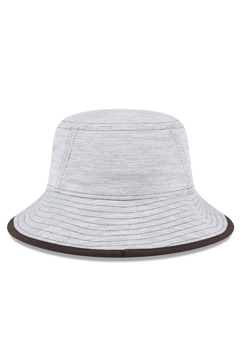 Men's New Era Gray Cleveland Browns Game Bucket Hat, Alternate, color, Gray