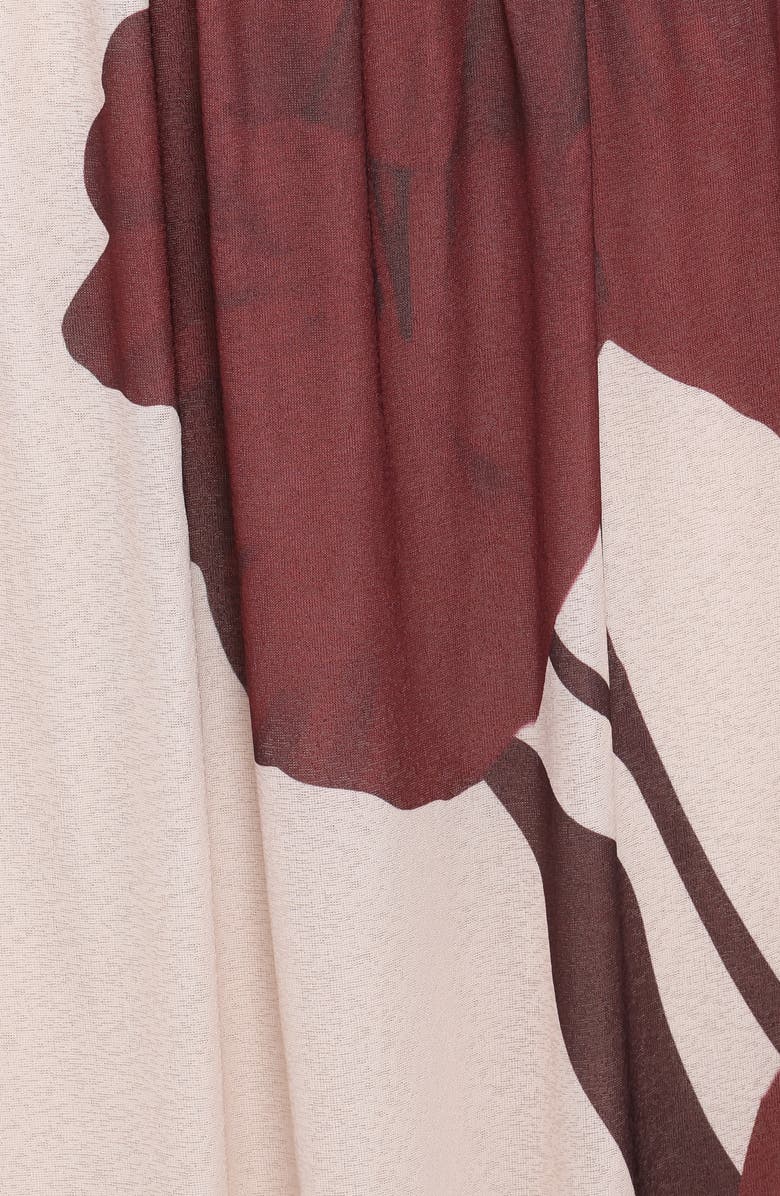 Petal & Pup Cascade Print Maxi Skirt, Alternate, color, Cream Brown Floral