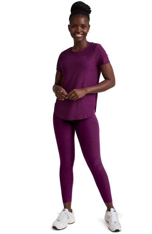 Beyond Yoga On The Down Low T-shirt In Purple