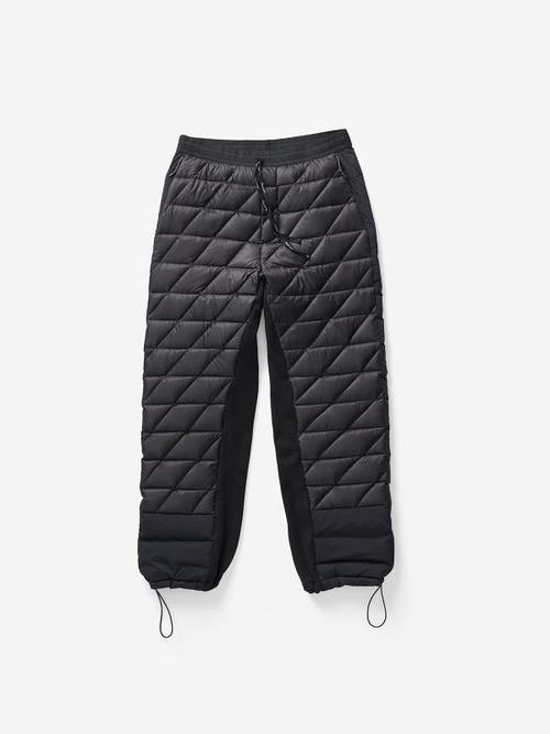 Holden Outerwear Hybrid Down Sweatpant In Black