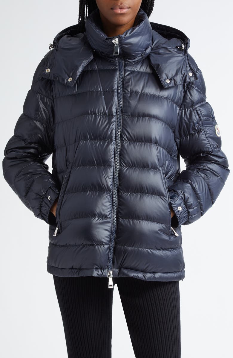 Moncler Dalles Down Puffer Jacket, Main, color, Navy Blue