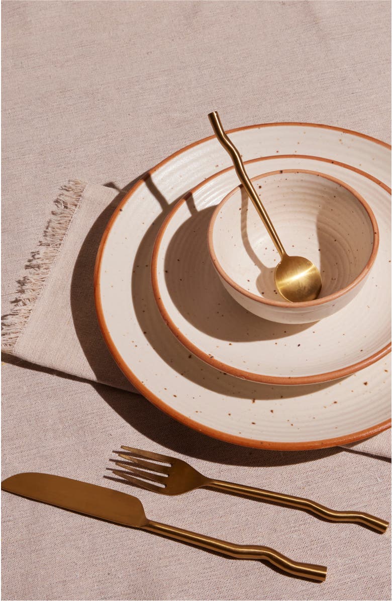 Meso Goods Emma Silverware - Set of 20, Alternate, color, Brass