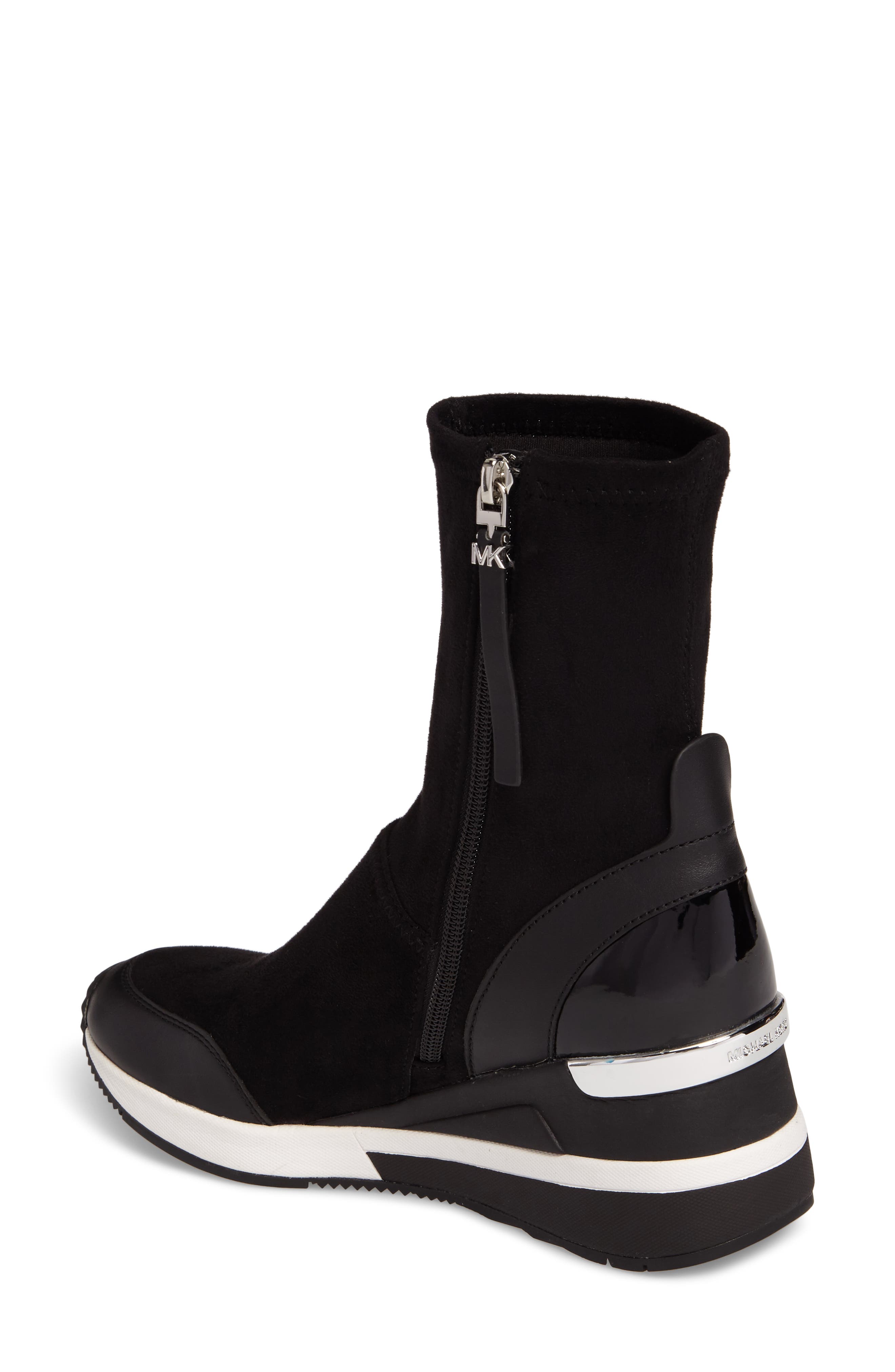 MICHAEL Michael Kors 'Ace' Wedge Sneaker Bootie, Alternate, color, 