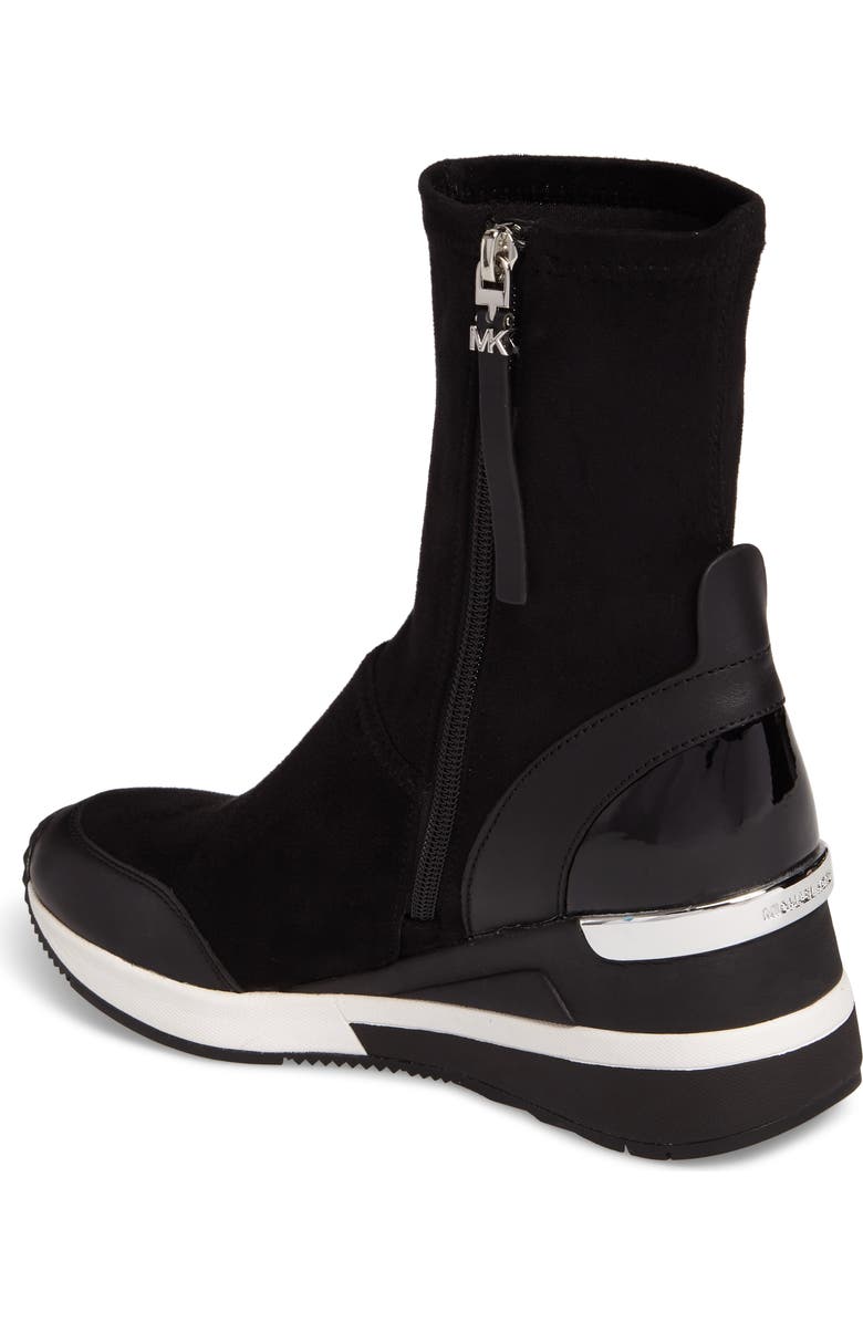MICHAEL Michael Kors 'Ace' Wedge Sneaker Bootie, Alternate, color,