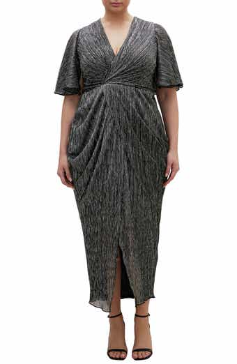 Lily Metallic Ruched Dress