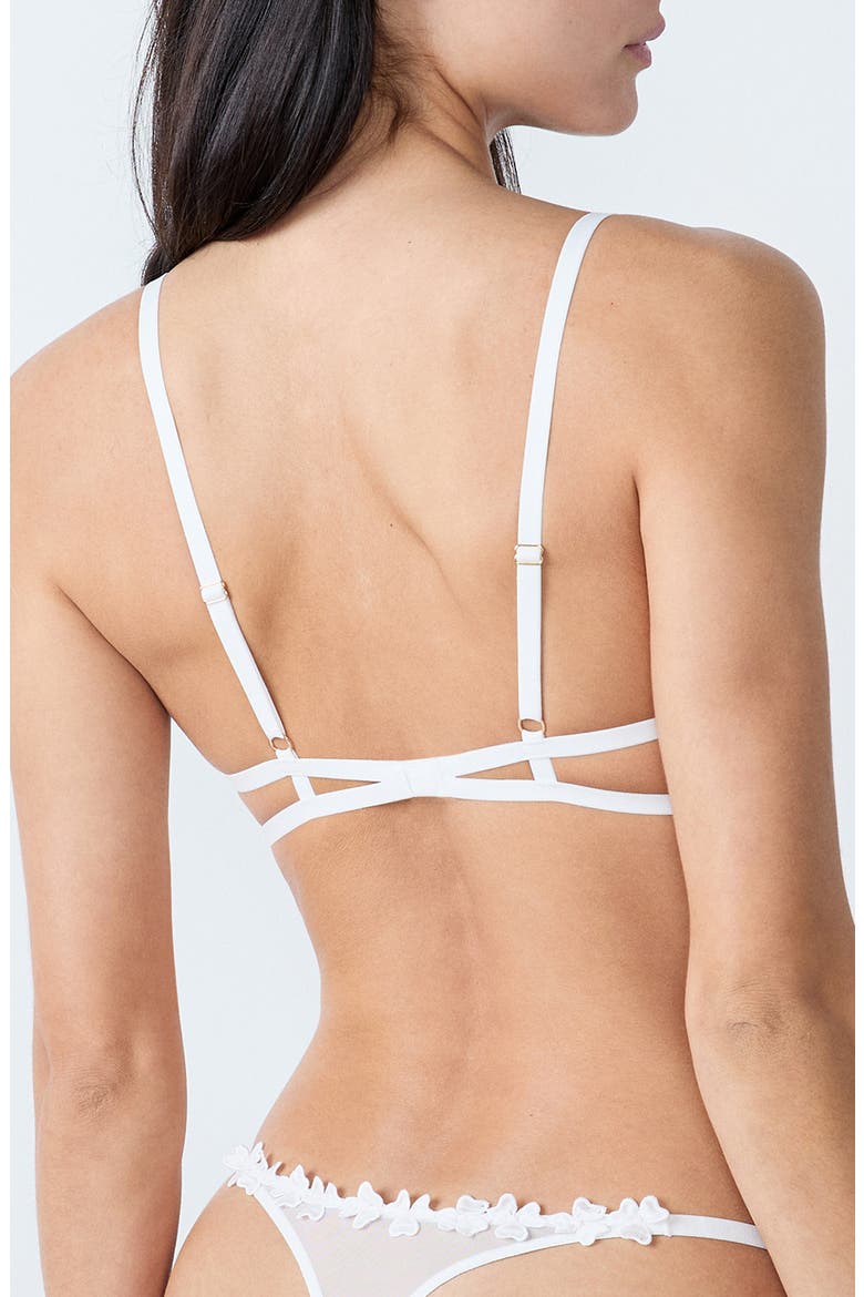 PS I Love You Triangle Bralette, Alternate, color, ECRU