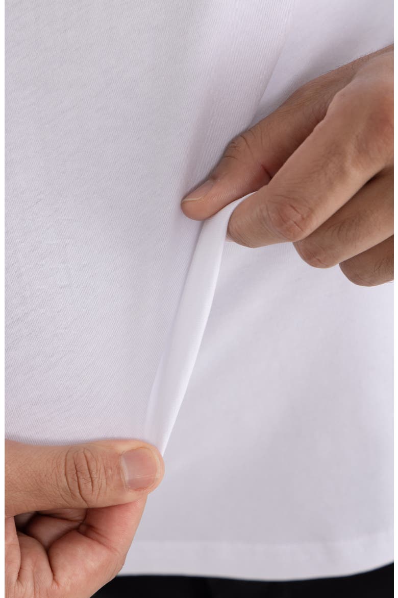 Crewneck Long Sleeve T-Shirt, Alternate, color, WHITE