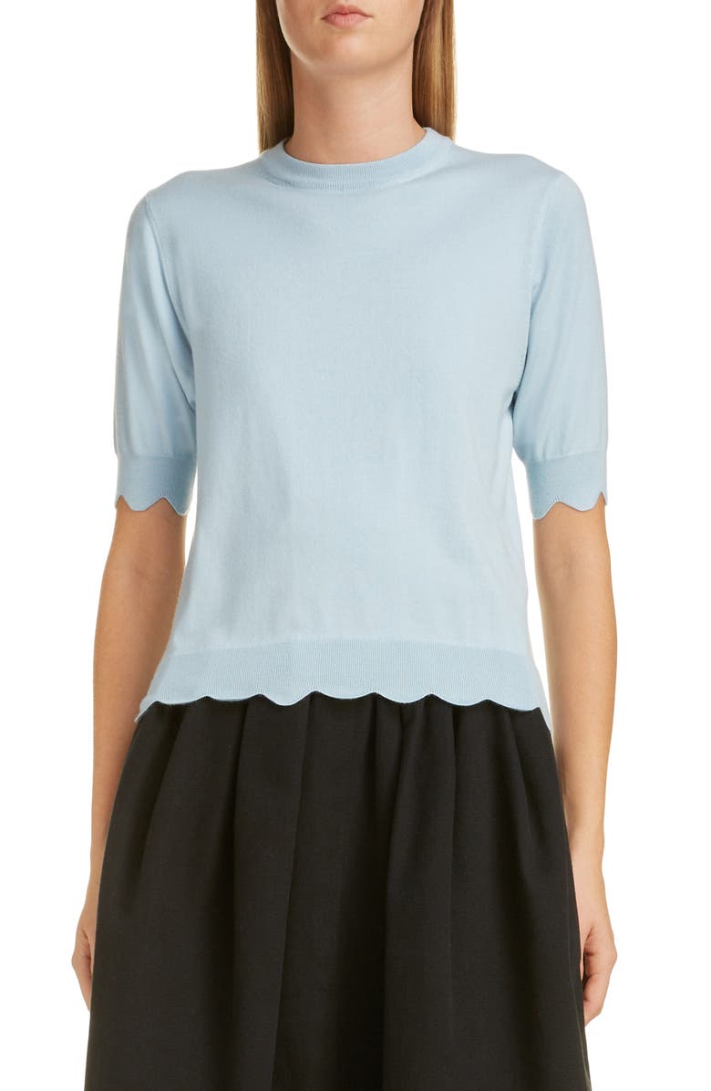 Marc Jacobs Scalloped Sweater, Main, color, 