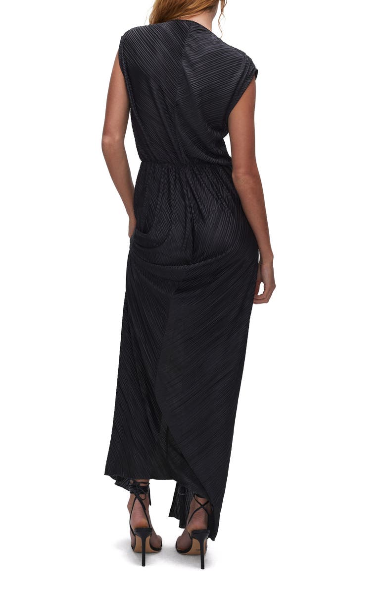 Good American Always Fits Plissé Maxi Dress, Alternate, color,