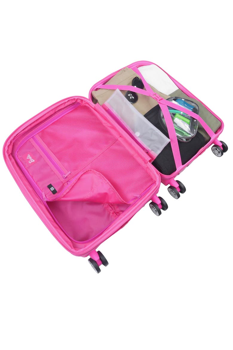 Mattel Barbie 3D Quilted 22.5" Carry on, Alternate, color, PINK