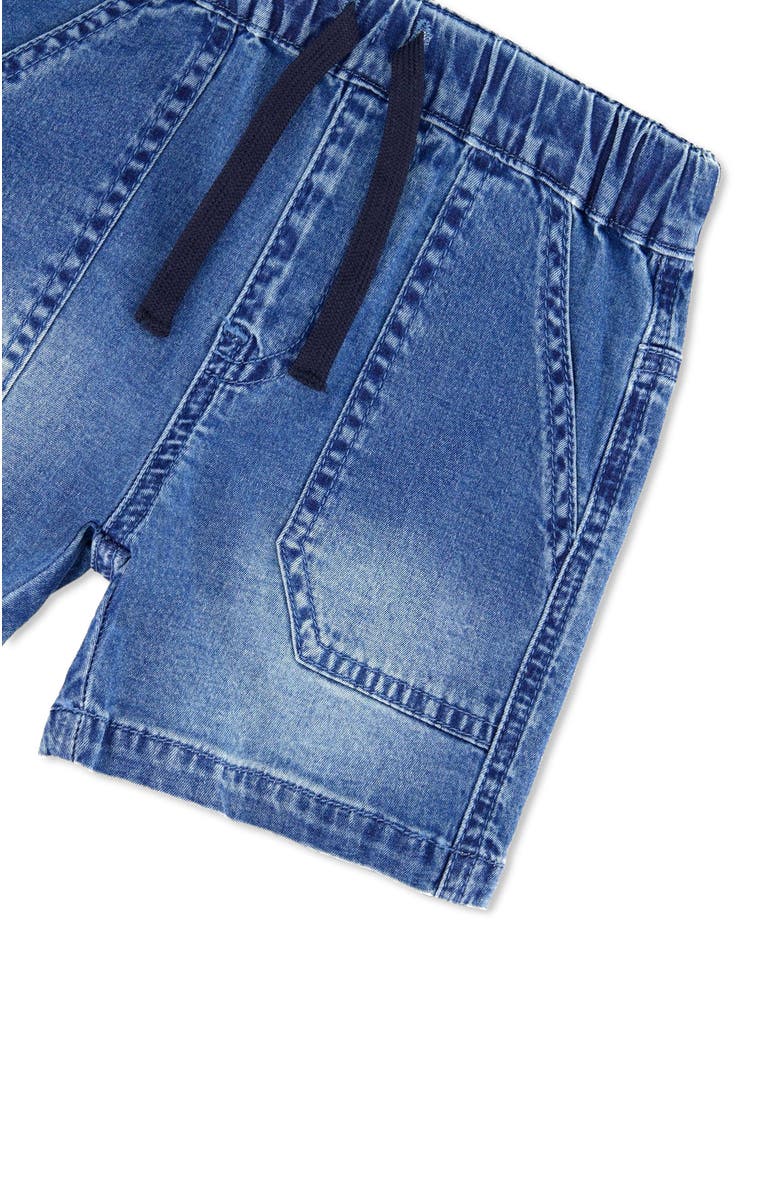 Deux par Deux Little Boy's Denim Short Dark Denim Blue, Alternate, color, 