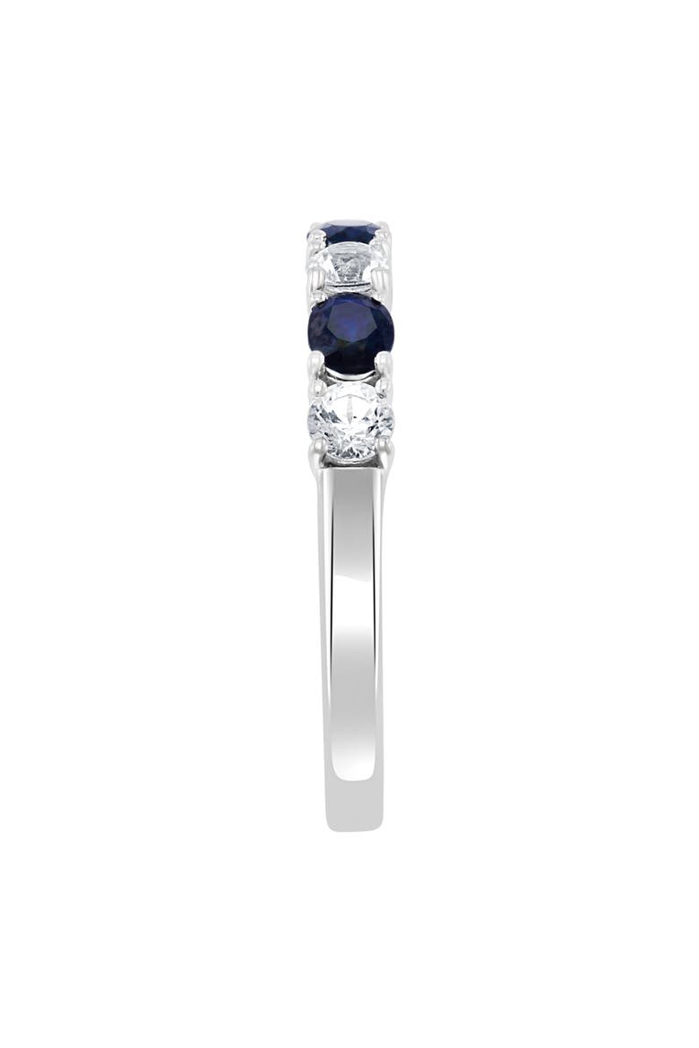 White & Blue Sapphire Ring, Alternate, color, BLUE