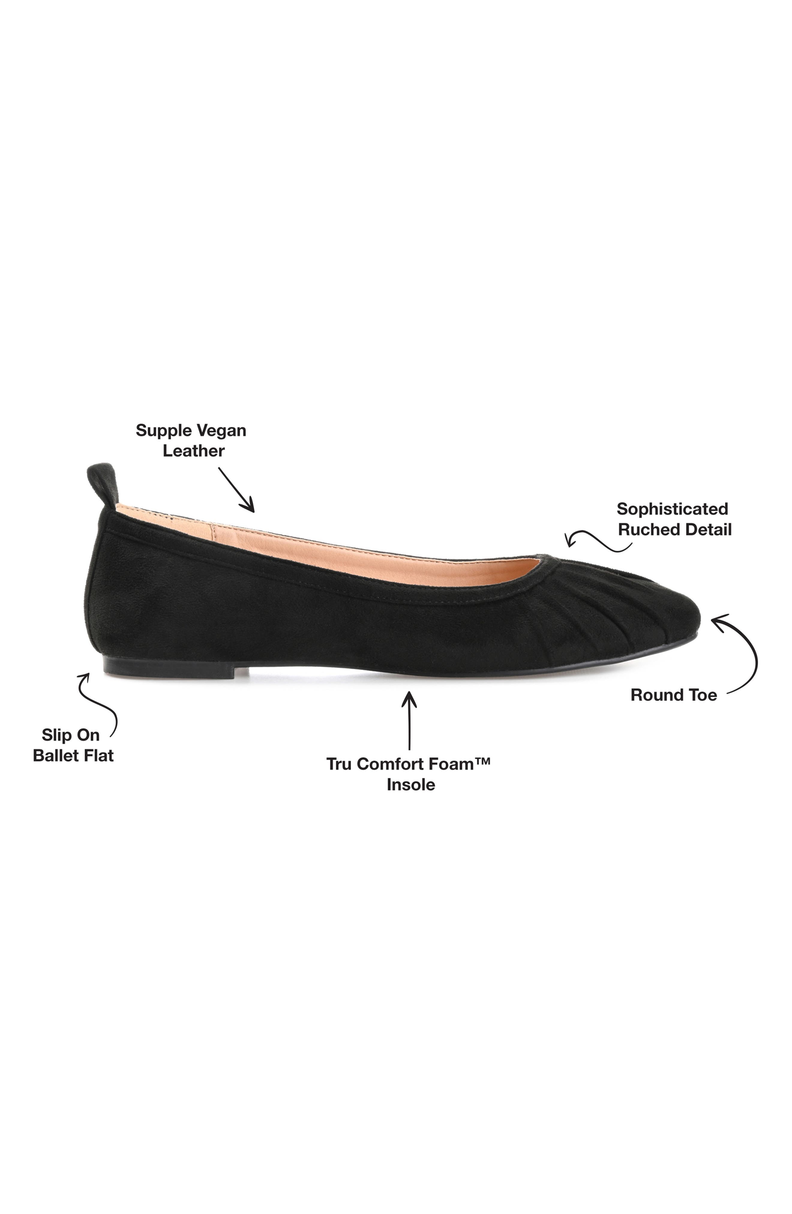 Journee Collection Tannya Flat, Alternate, color, Black