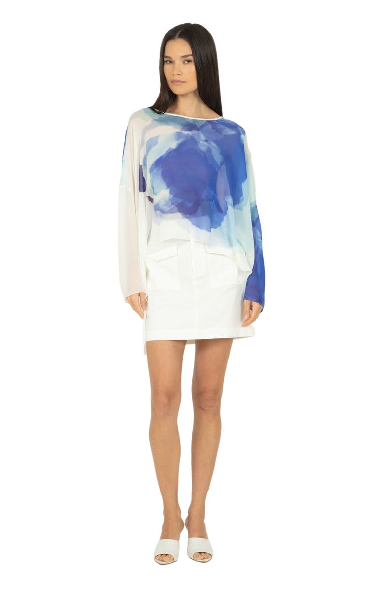 SECRET MISSION Vanna Top, Alternate, color, Azure Morning Glory