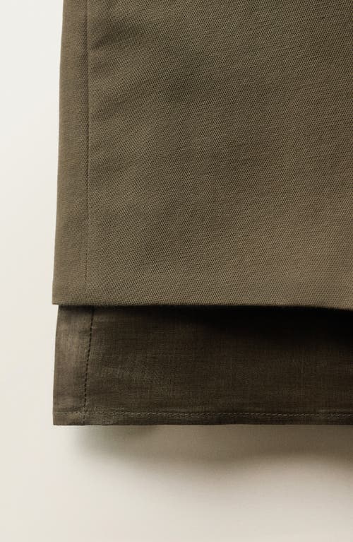 Mango Layered Effect Cotton Blend Shorts