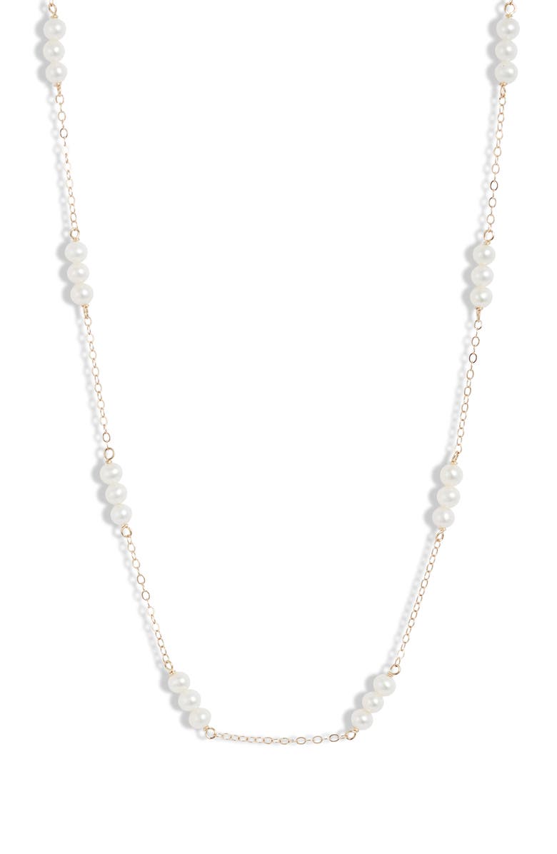 Poppy Finch Triple Baby Pearl Collar Necklace, Main, color, 