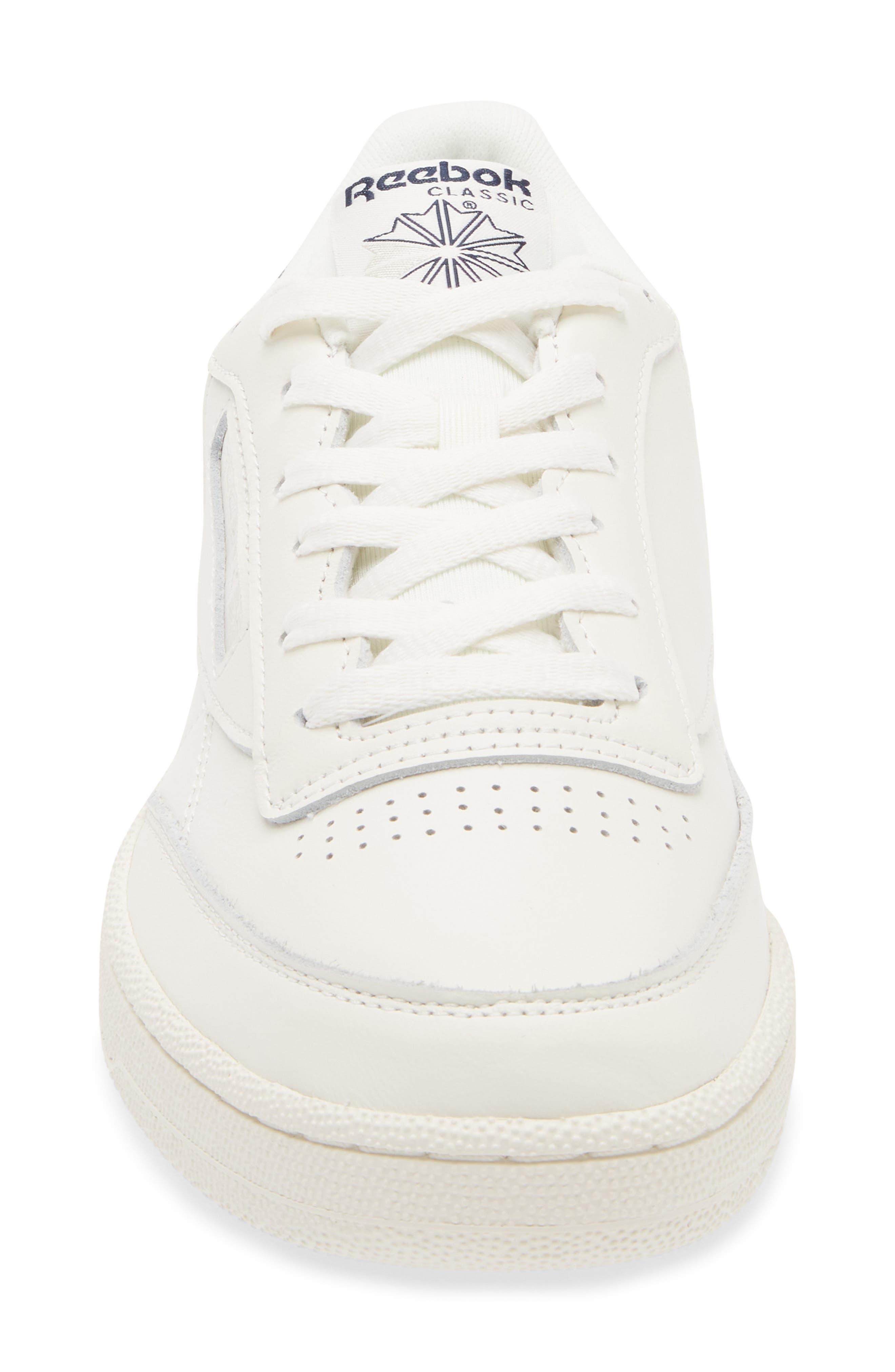 Reebok Club C 85 Sneaker, Alternate, color, Chalk/ Navy/ Flint Grey