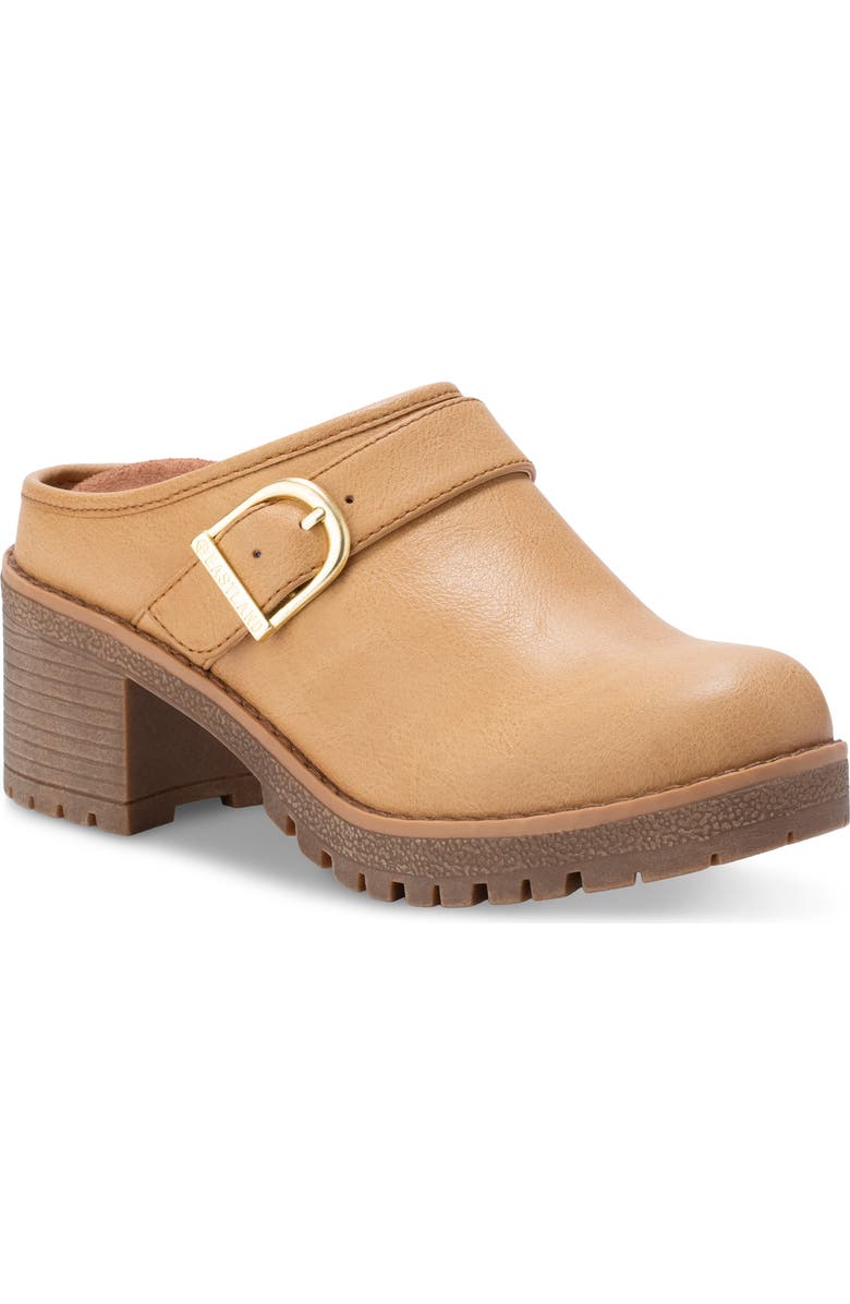 Eastland Nola Block Heel Lug Sole Clog, Main, color, Light Tan