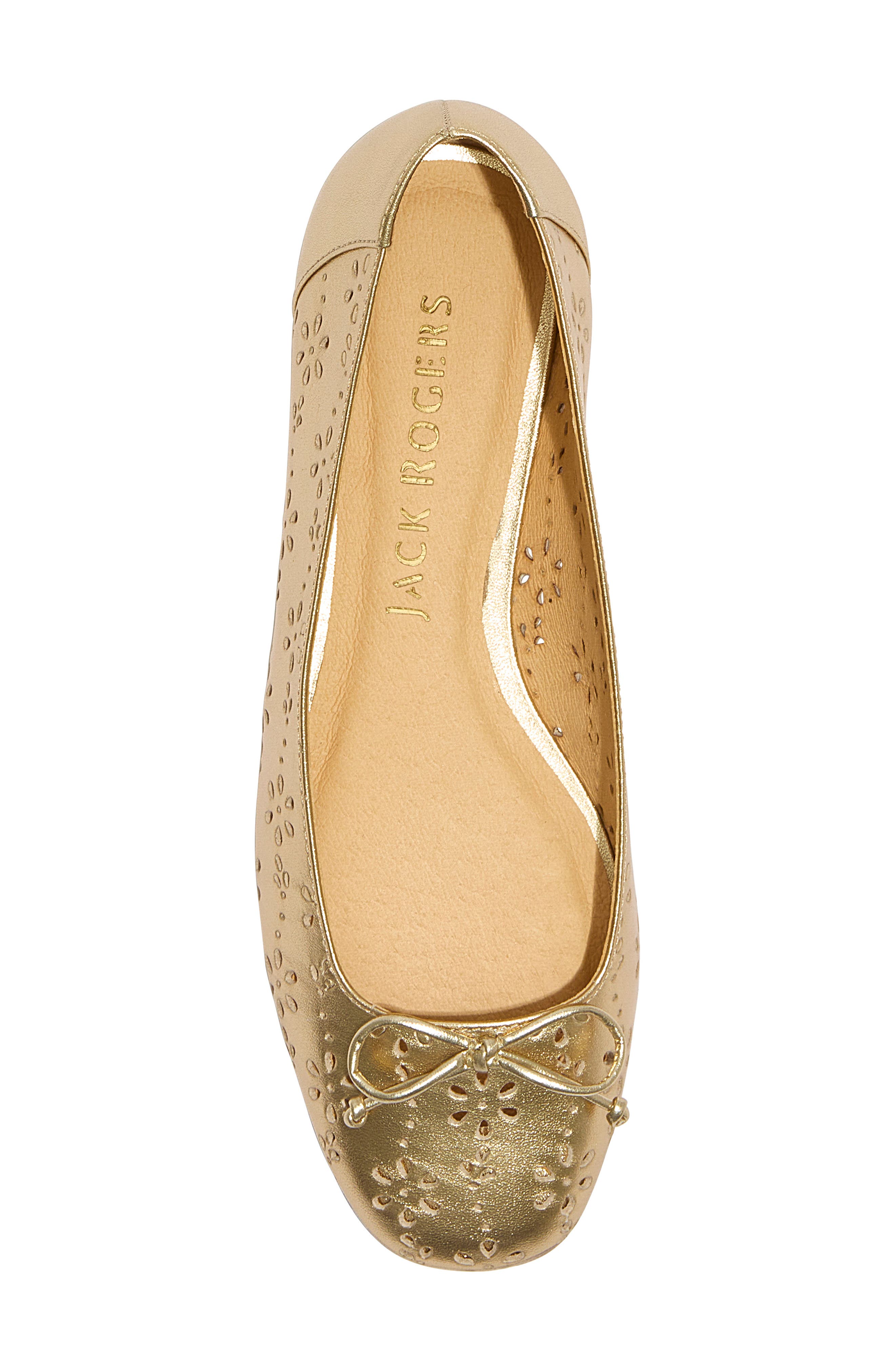 Kenlyn Ballet Flat, Alternate, color, PERFORATED PLATINUM