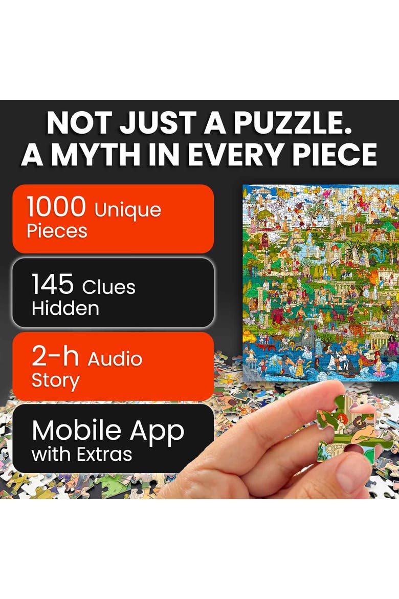 1000 Piece Jigsaw Puzzle for Adults - Mythology Puzzle, Alternate, color, Greek