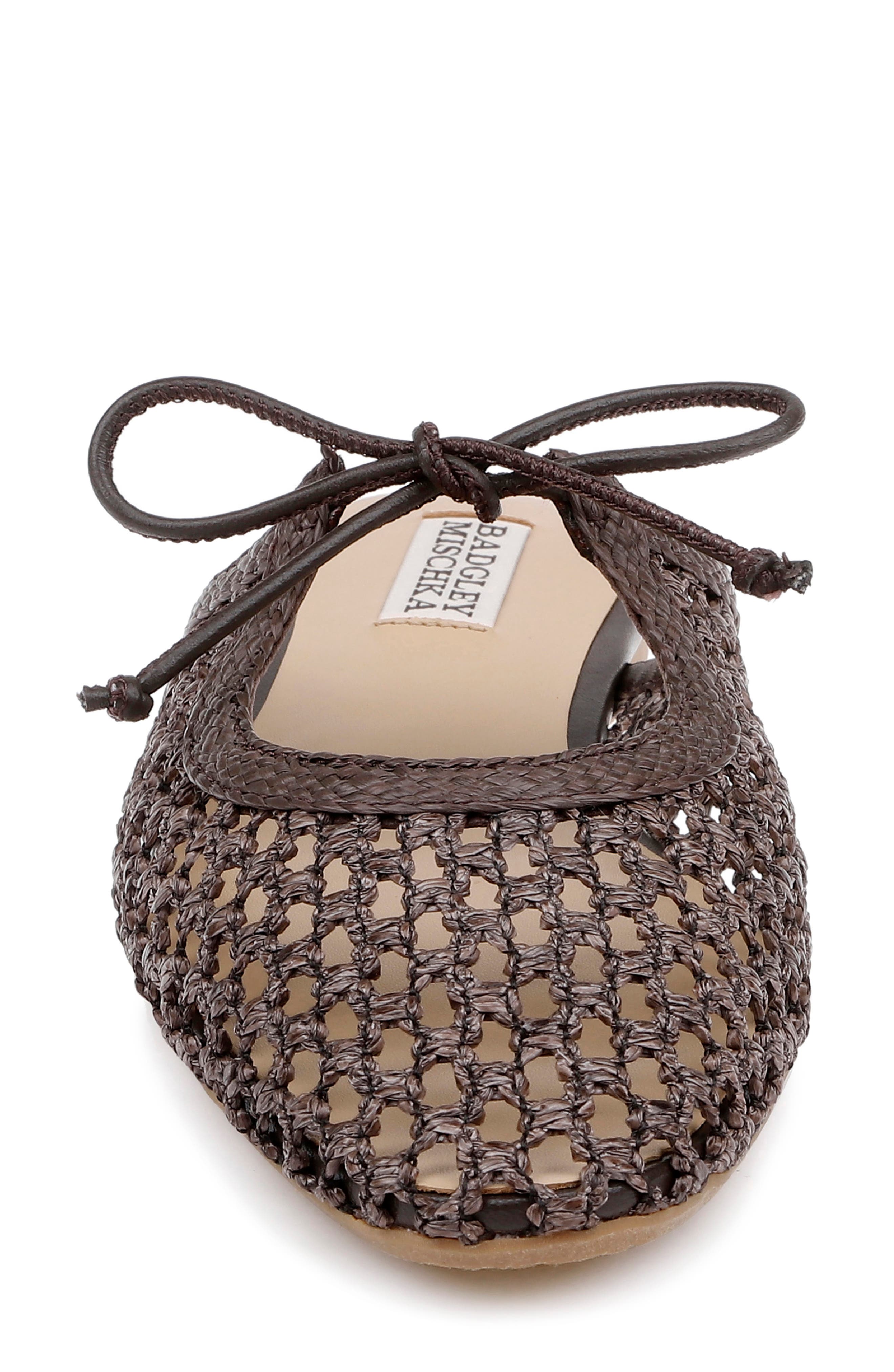 Badgley Mischka Collection Xailee Woven Mule, Alternate, color, Brown