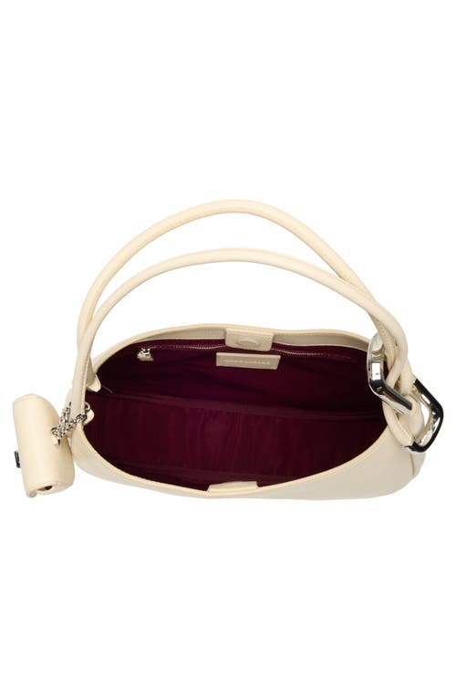 Marc Jacobs The Crescent Large Dual Hobo Bag In Calf Leather In White