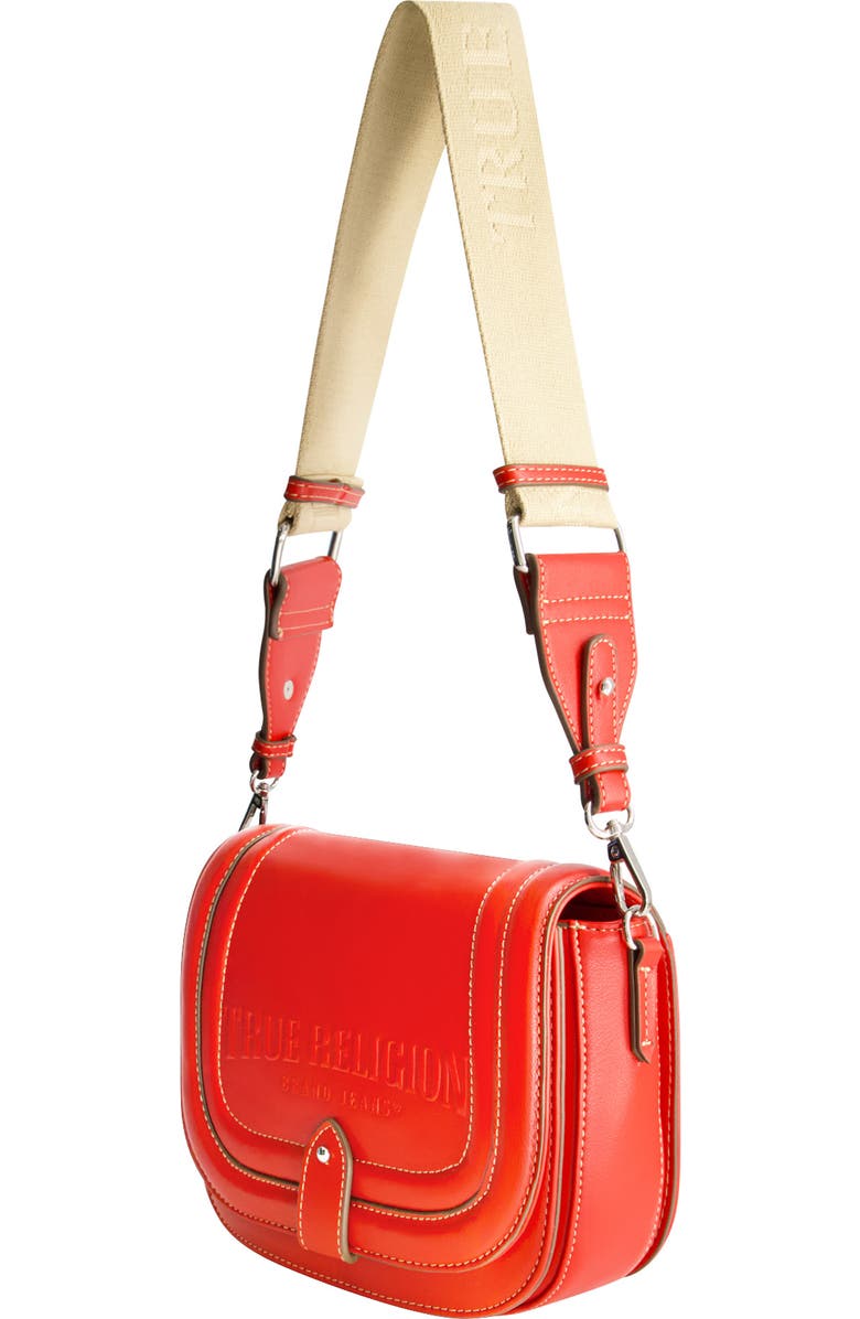 True Religion Bombe Saddle Crossbody Bag, Alternate, color, Red
