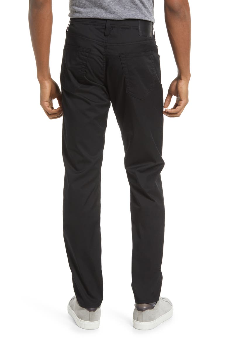 Tellis Slim Fit Cool Comfort Performance Twill Pants, Alternate, color, PURE BLACK