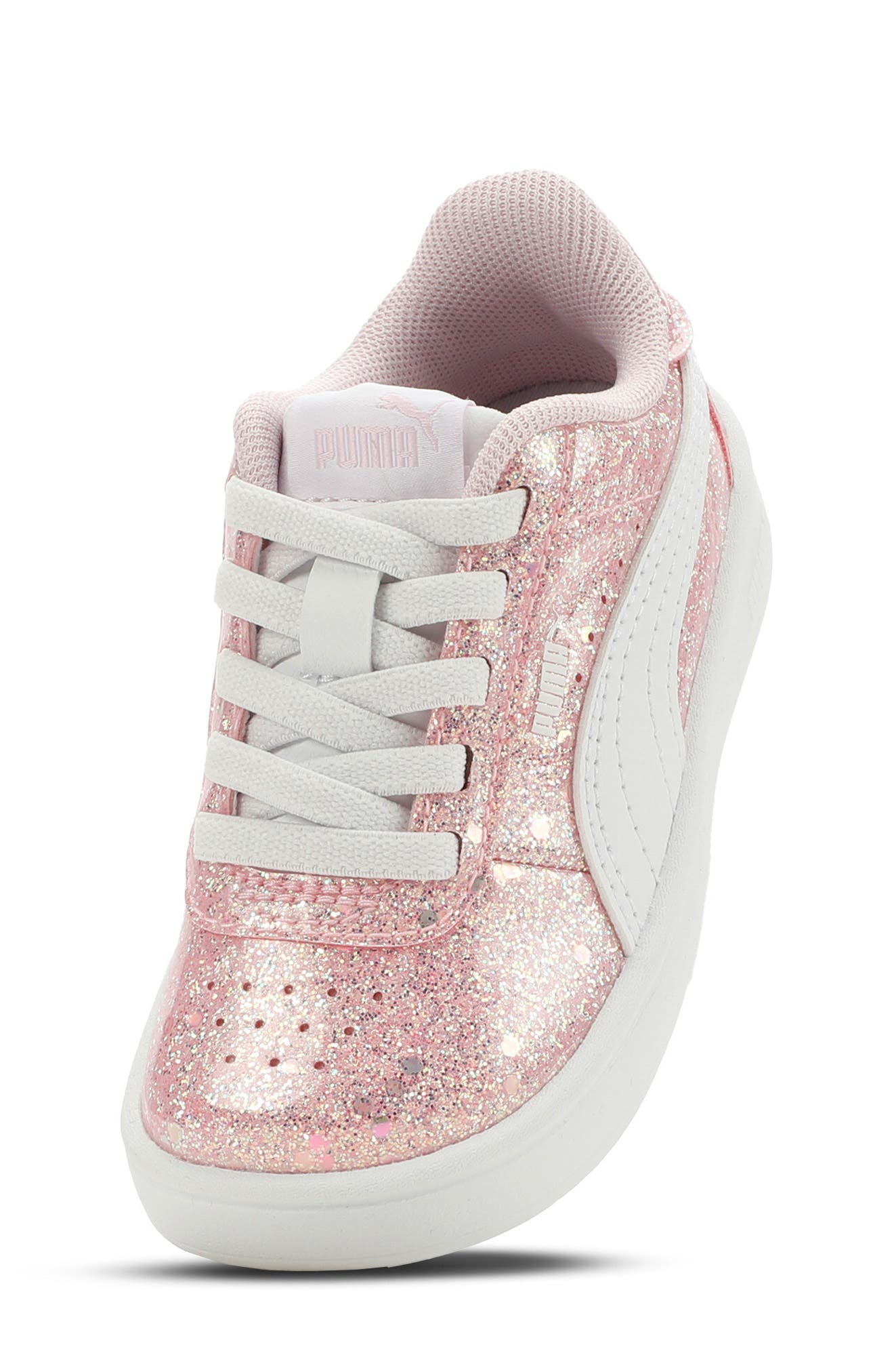 Kids' Juna Glitz Sneaker, Main, color, PEARL PINK/ PUMA WHITE