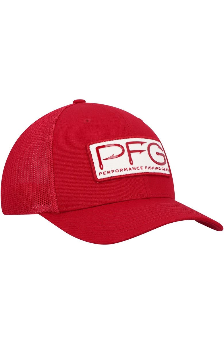 Columbia Men's Columbia Crimson Alabama Crimson Tide PFG Hooks Flex Hat, Alternate, color, Crimson