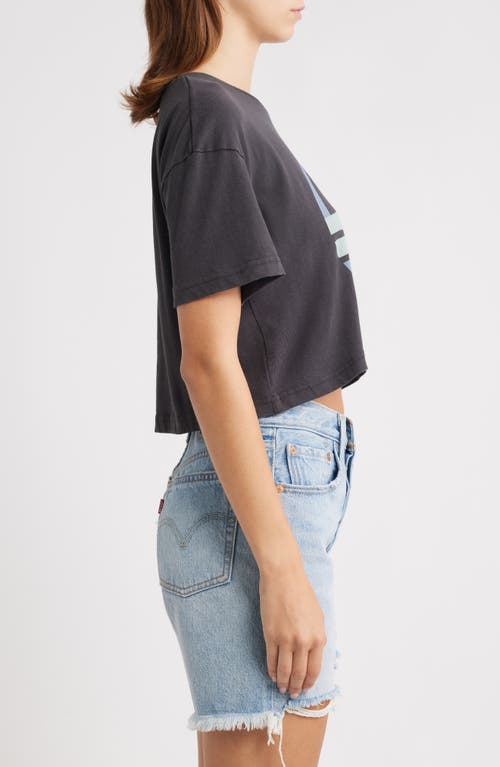 Hurley Society Island Boxy Crop Cotton T-shirt In Gray