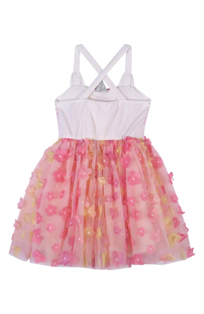 Zunie Kids' Unicorn Sequin Bodice Party Dress, Alternate, color, Peach Multi