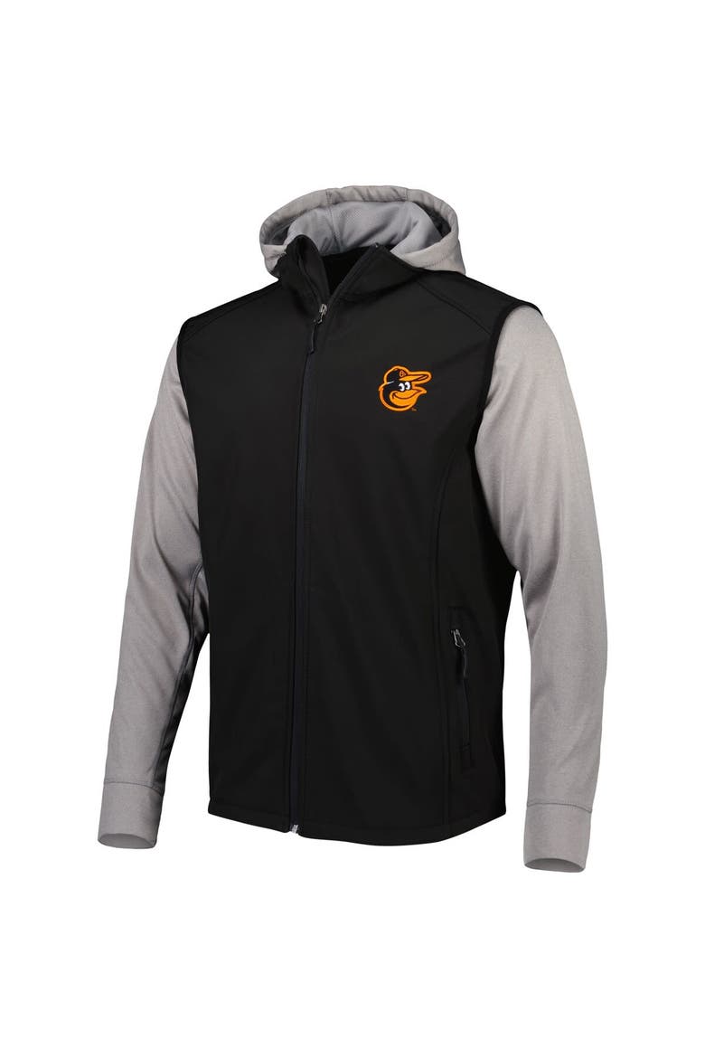 Men's Dunbrooke Black/Gray Baltimore Orioles Alpha Full-Zip Jacket, Alternate, color, Black