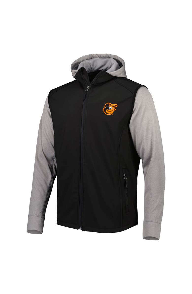 DUNBROOKE Men's Dunbrooke Black/Gray Baltimore Orioles Alpha Full-Zip Jacket, Alternate, color, Black