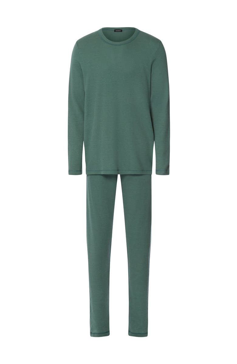 Hanro Smart Sleep Organic Cotton Pajama Set, Main, color, Herbal Tea