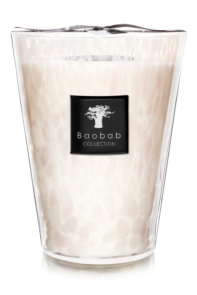 White Pearls Candle, Main, color, PINK/ WHITE