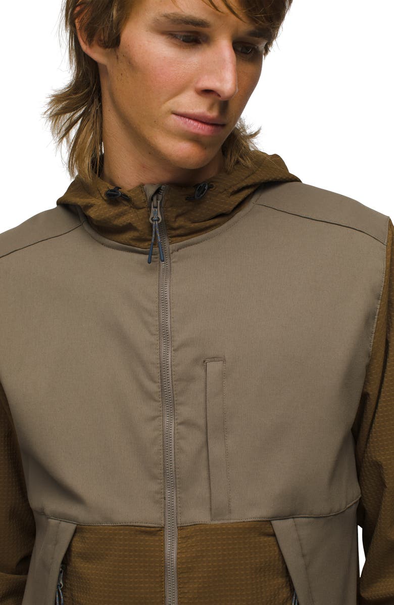 prAna Gridlocked Fleece Overlay Hooded Jacket, Alternate, color,
