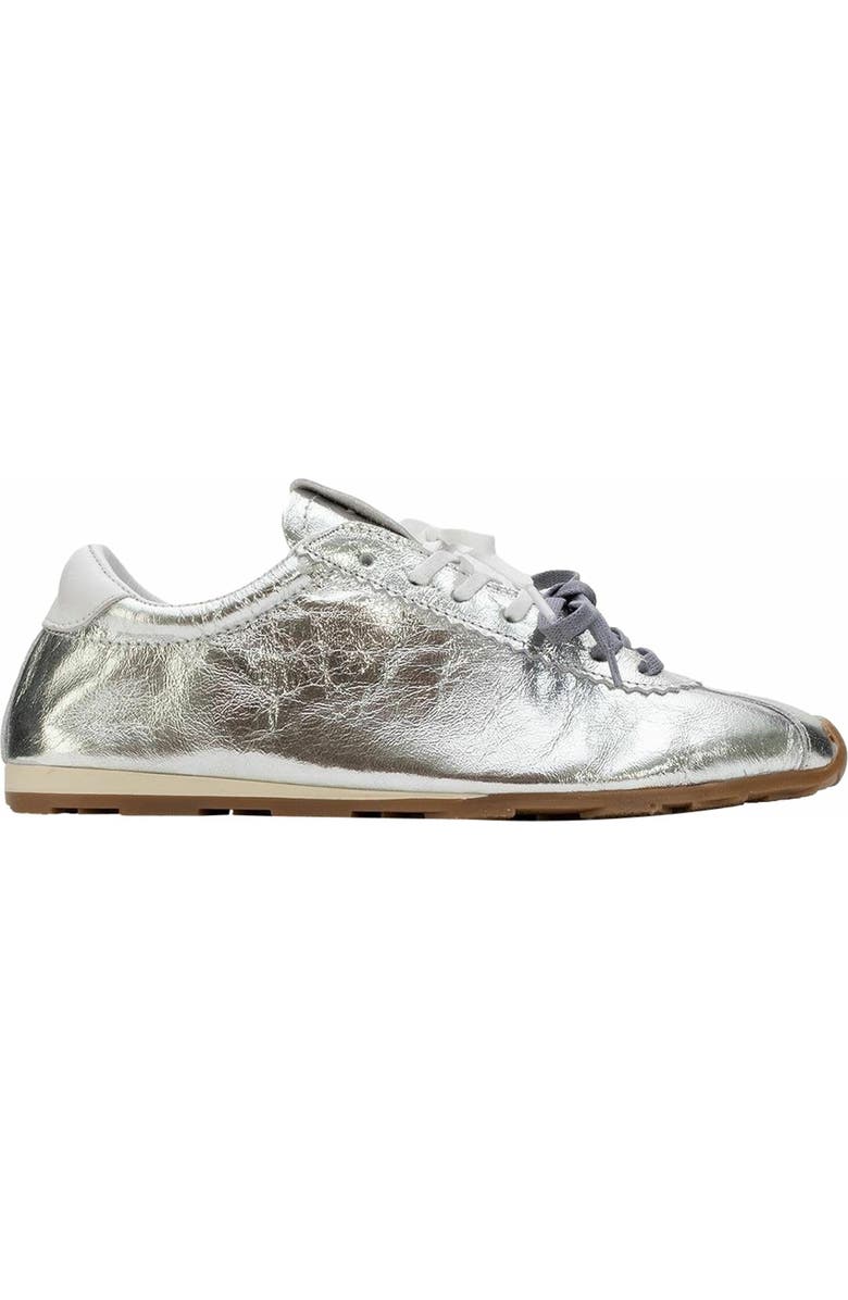 Forever & Always Shoes Crea Leather Sneakers, Alternate, color, Silver Leather