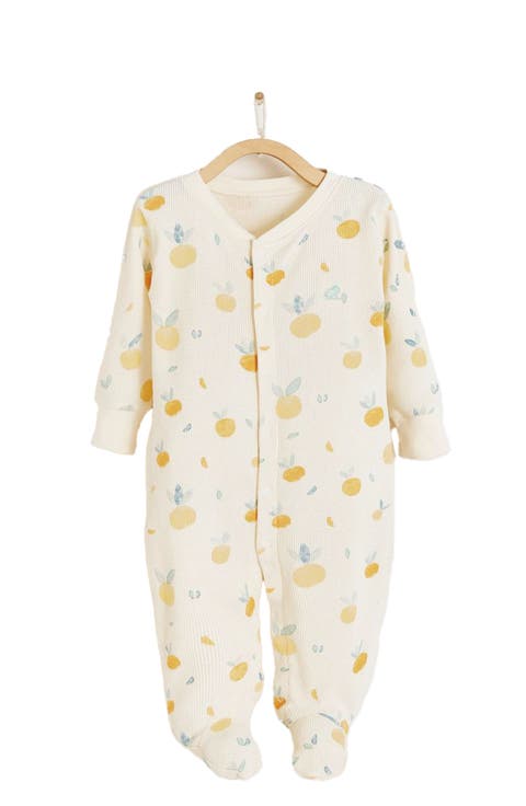 Premium Cotton Nature Waffle Footie Pajamas For Infant