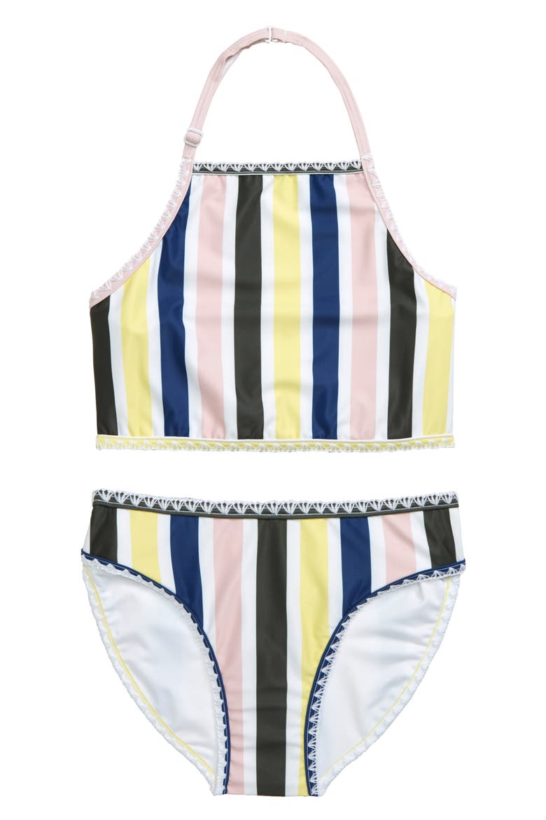 Two-Piece Swimsuit, Main, color, BLUE BIJOU MULTI STRIPE