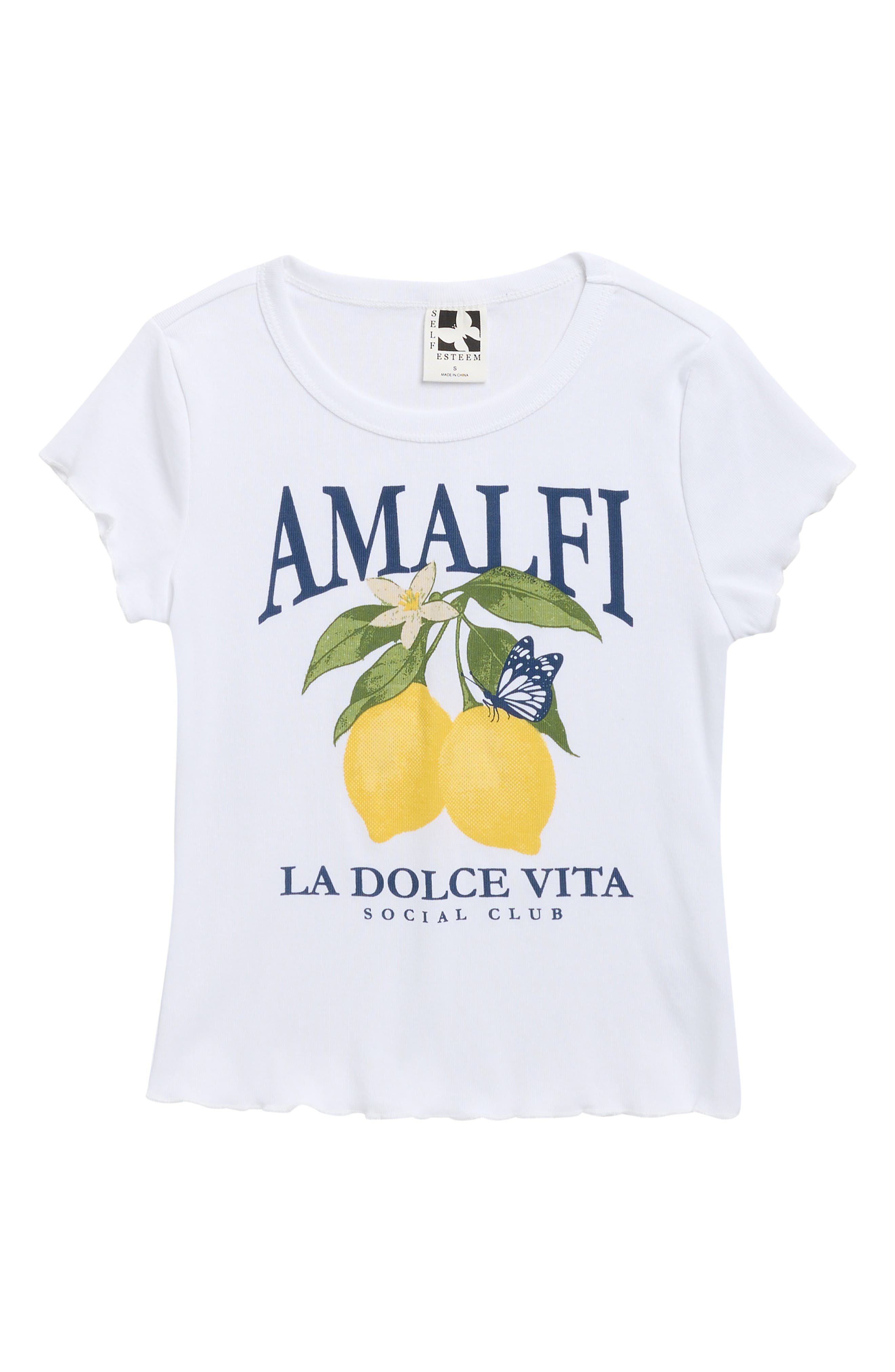 SELF ESTEEM Kids' Amalfi Lemon Baby Tee