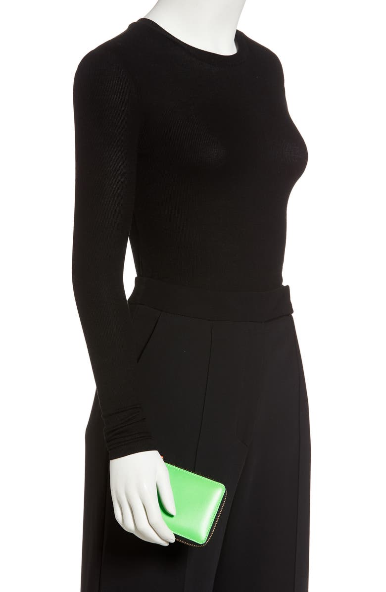 Comme des Garçons Wallets Super Fluo Wallet, Alternate, color, Green