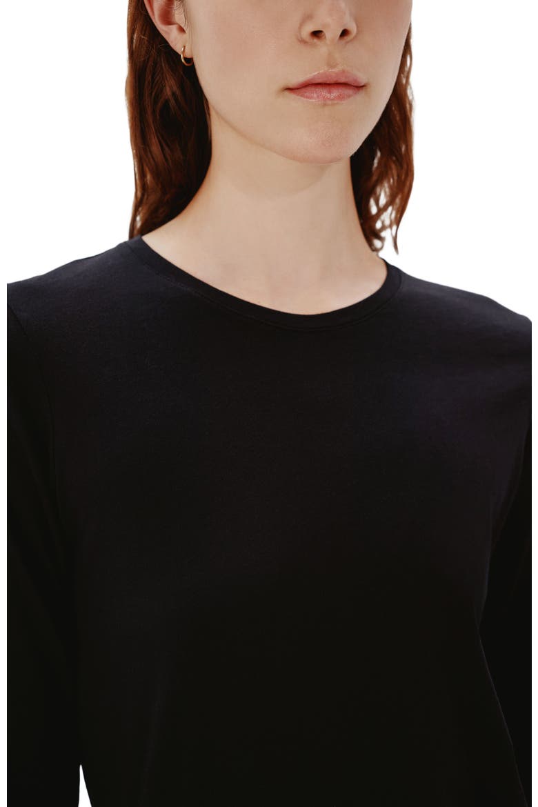 LONG SLEEVE TEE, Alternate, color, BLACK
